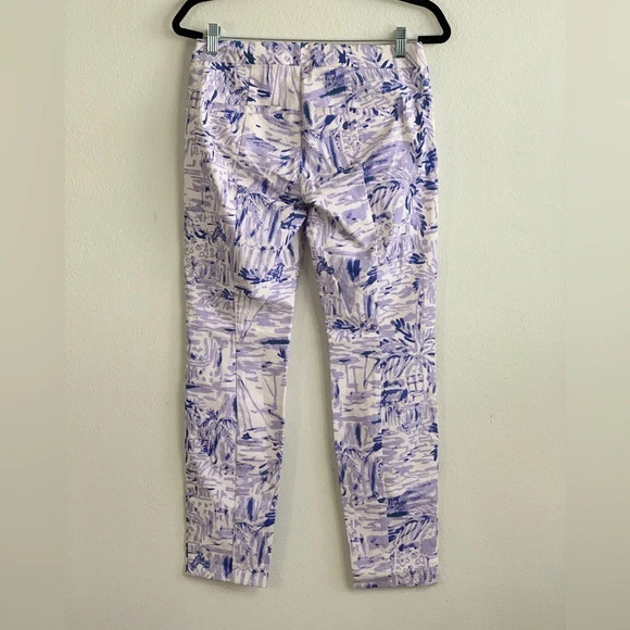 LILLY Pulitzer, Kelly Skinny Ankle Pants-lilac verben Rock the dock, 4 - Picture 3 of 16